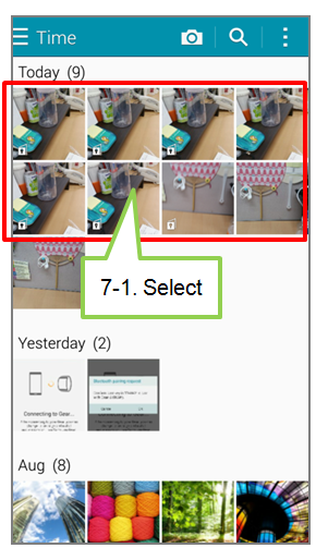 How to set the Private mode on Galaxy Note4?