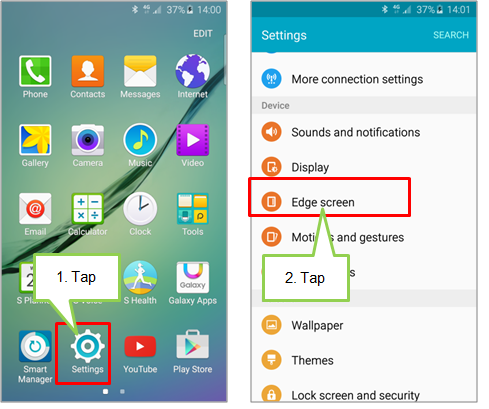 Galaxy S6 edge: How do I use Edge lighting and People edge features on Edge screen?