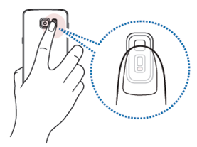 How do I take images by Wide Selfie mode using front camera on Galaxy S6/S6 edge?