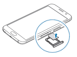 How do I install/remove SIM or USIM card on Galaxy S6?