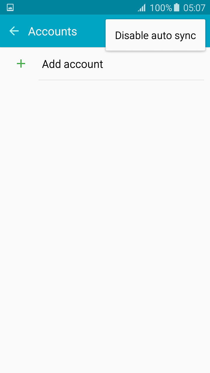 S6 how to disable auto sync function