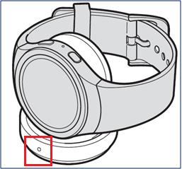 samsung galaxy watch 3 charger blinking red