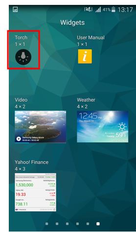 How to Switch On Torch/Flashlight in Samsung Smartphones?