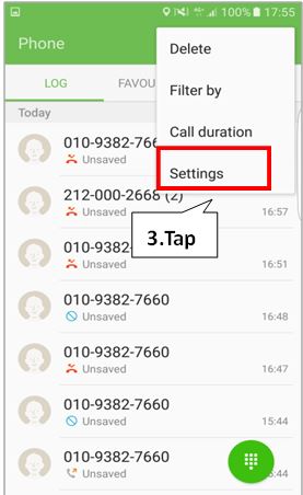 How do I set “Identify unsaved number” feature in Galaxy S7 and S7 edge?