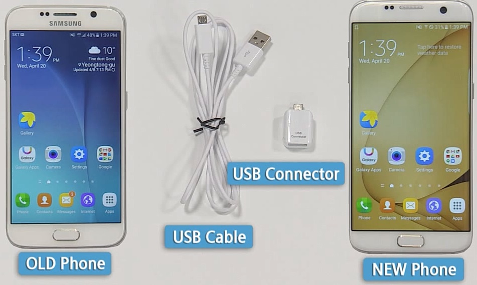 How to Transfer Data from old Galaxy device to new Galaxy device using