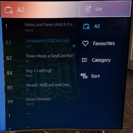How to edit TV Channel No.?