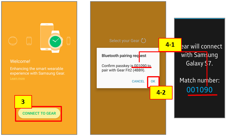 How do I Connect Gear Fit2 to a Mobile Device Samsung HK EN
