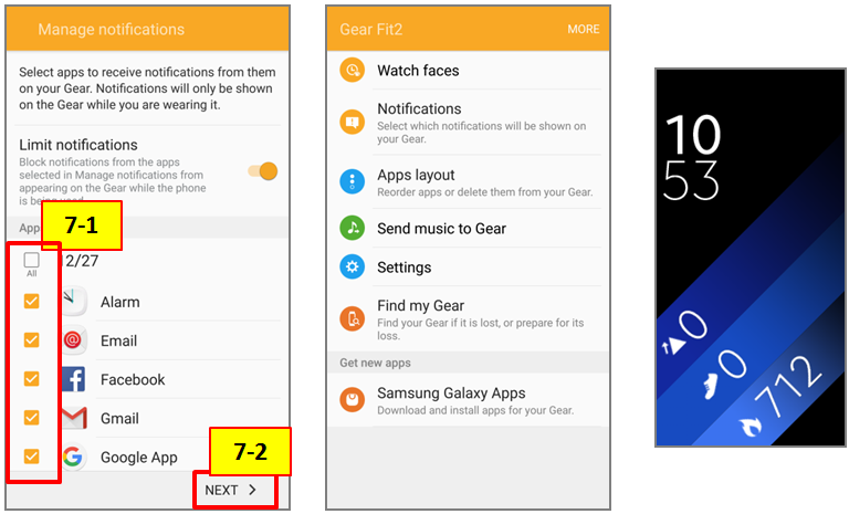 Samsung galaxy fit online 2 app