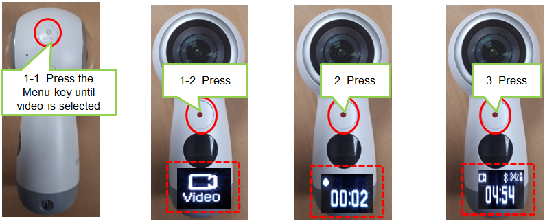 How do I Record Videos on Gear 360?
