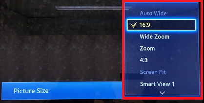 How can I Change the Picture Size of my Samsung TV?