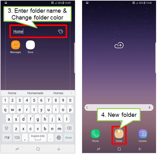 Create App Folders on Galaxy Smartphones