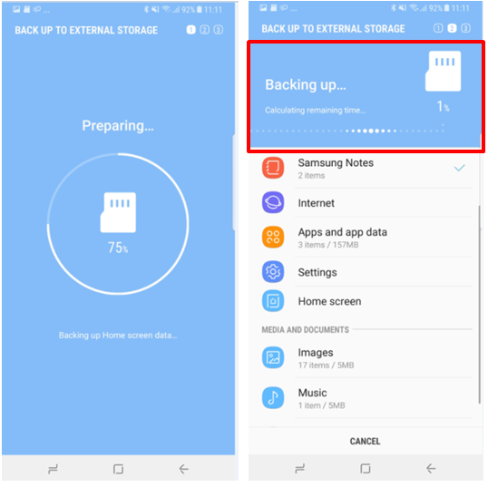 Backup your data