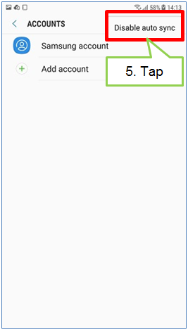 How to disable/enable auto sync?