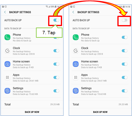 How to disable/enable auto sync?