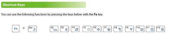 Shortcut Keys