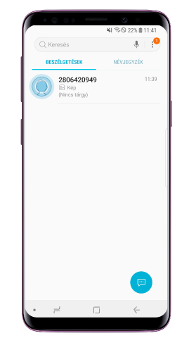 Koppints az adott telefonszámra, amelyet el szeretnél távolítani
