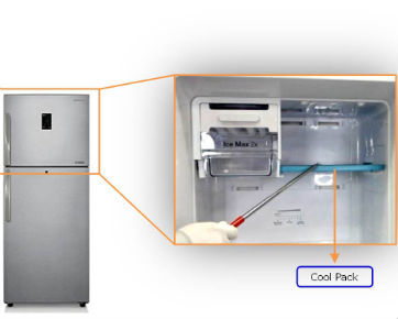 Apa fungsi coolpack pada refrigerator dua pintu Samsung?