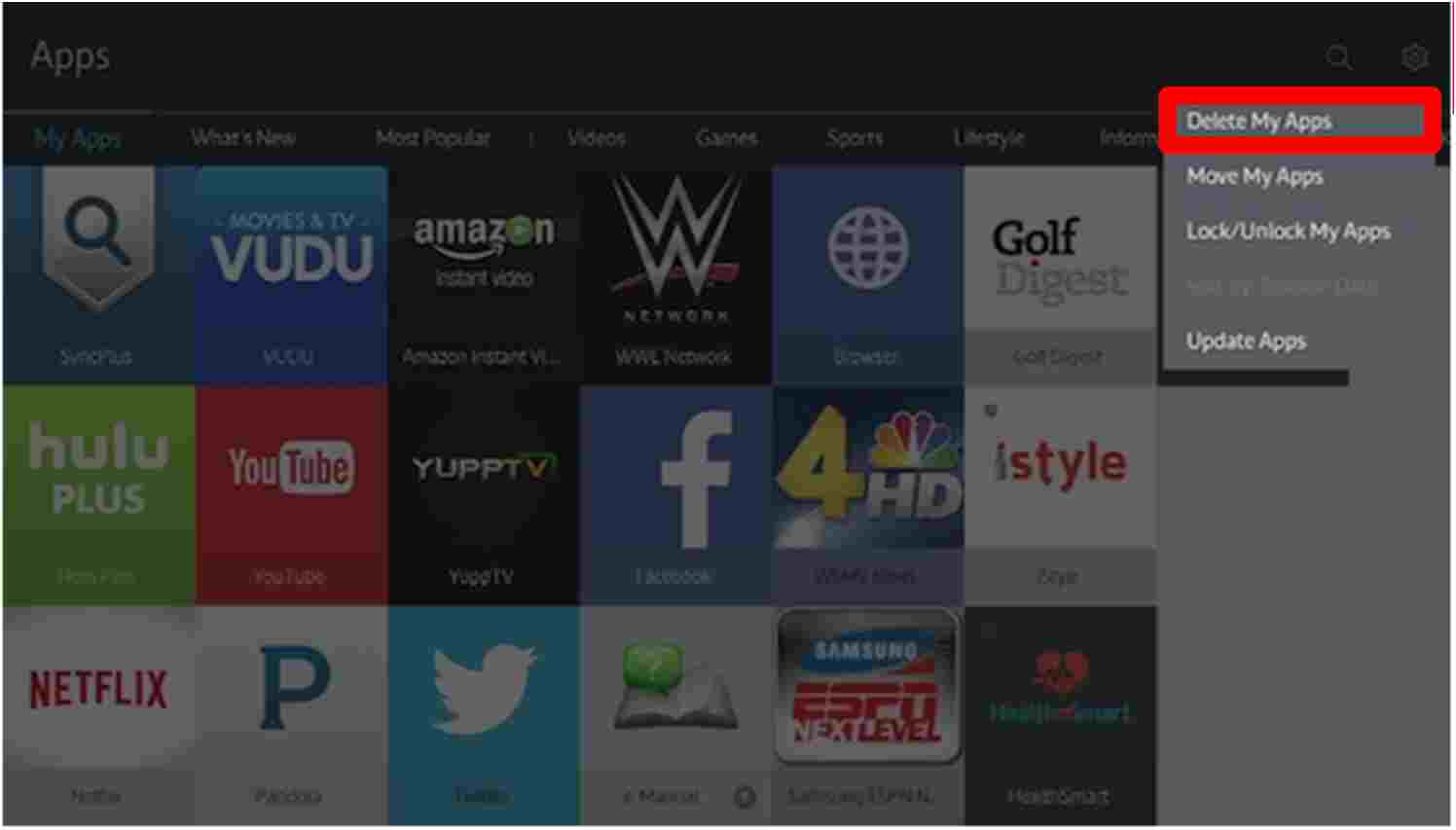 (FAQ) Menghapus Aplikasi Pada Smart TV 4K 2015