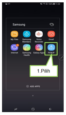 Bagaimana cara menggunakan PENUP pada Note 8?
