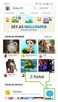 Bagaimana cara menggunakan PENUP pada Note 8?