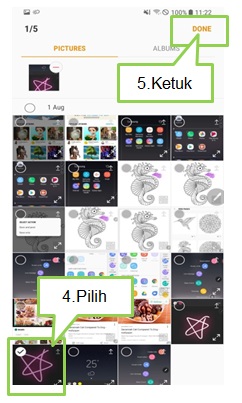 Bagaimana cara menggunakan PENUP pada Note 8?