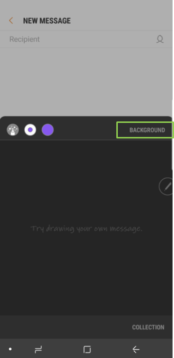 Bisakah mempergunakan background foto atau gambar saat membuat live message?