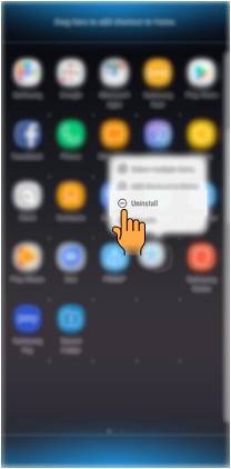 Bagaimana cara menghapus / uninstall aplikasi yang diunduh di Galaxy Note 8 (SM N950FD)?