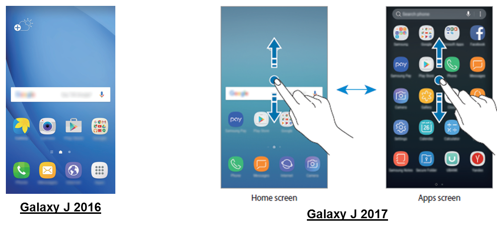 Tidak ada App drawer pada layar utama, bisakah saya memunculkannya?