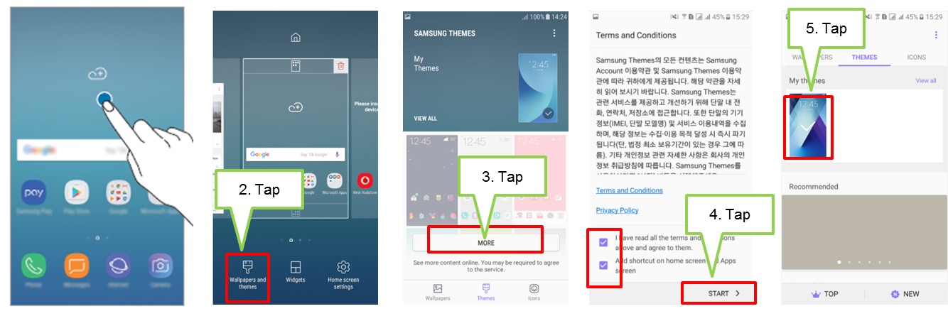 Bagaimana caranya mengganti tema pada Galaxy J 2017?