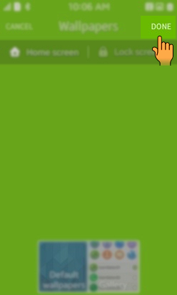 How to change Lock Screen Wallpaper from settings in Tizen based Smartphones(SM-Z130H)?