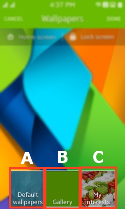 How to change Lock Screen Wallpaper from settings in Tizen based Smartphones(SM-Z130H)?