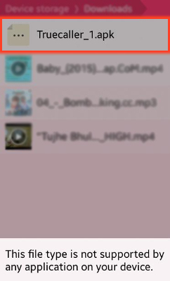 Why .apk file is not getting installed(SM-Z130H)?