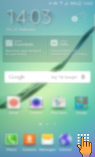 How to remove Folders from the Apps screen in Samsung Galaxy S6 Edge(SM-G925I)?