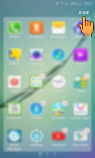 How to remove Folders from the Apps screen in Samsung Galaxy S6 Edge(SM-G925I)?