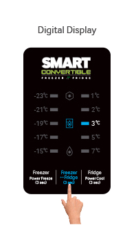 How to convert the Freezer into a Fridge with Smart Convertible?
