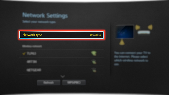 How to connect to a Wired Internet Network Manually in Samsung Smart TV?