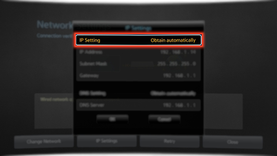 How to connect to a Wired Internet Network Manually in Samsung Smart TV?