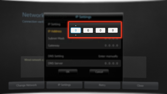 How to connect to a Wired Internet Network Manually in Samsung Smart TV?