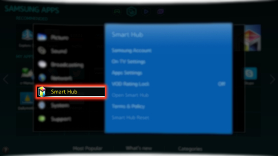 How to delete a Samsung account from Samsung Smart TV?
