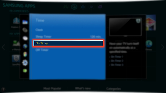 How to setup a Schedule for the Smart TV to automatically Turn On at a specific time?