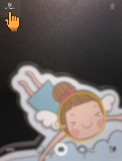 How to take pictures using Selfie mode in Samsung Galaxy Tab-A(SM-T355)?