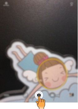 How to take pictures using Selfie mode in Samsung Galaxy Tab-A(SM-T355)?