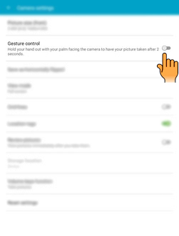 How to take pictures using Selfie mode in Samsung Galaxy Tab-A(SM-T355)?