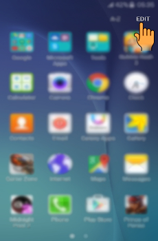 How to create Folder on the apps screen in Samsung Galaxy J5(SM-J500F)?