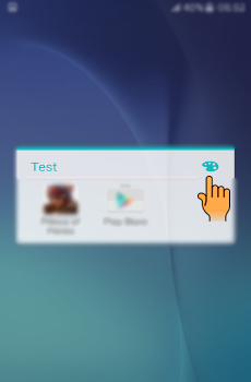 How to create Folder on the apps screen in Samsung Galaxy J5(SM-J500F)?