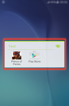 How to create Folder on the apps screen in Samsung Galaxy J5(SM-J500F)?