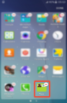 How to create Folder on the apps screen in Samsung Galaxy J5(SM-J500F)?