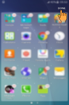 How to create Folder on the apps screen in Samsung Galaxy J5(SM-J500F)?