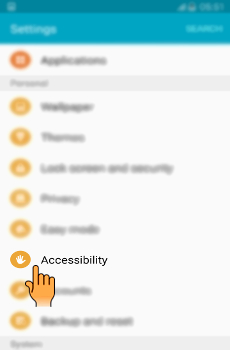How to turn on Flash notifications in Samsung Galaxy J5(SM-J500F)?