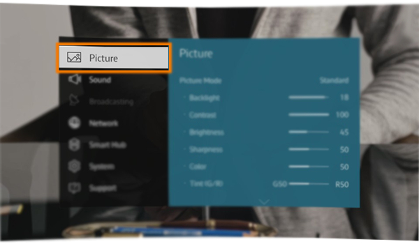 How to adjust the Color Tone in Samsung SUHD 4K Curved Smart TV JS9000?